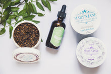 Load image into Gallery viewer, Scrub, Balsem, Badzout & 2oz Haarmasker Verzorgingsset
